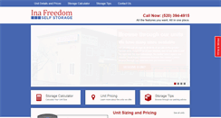 Desktop Screenshot of inafreedomselfstorage.com