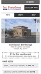 Mobile Screenshot of inafreedomselfstorage.com